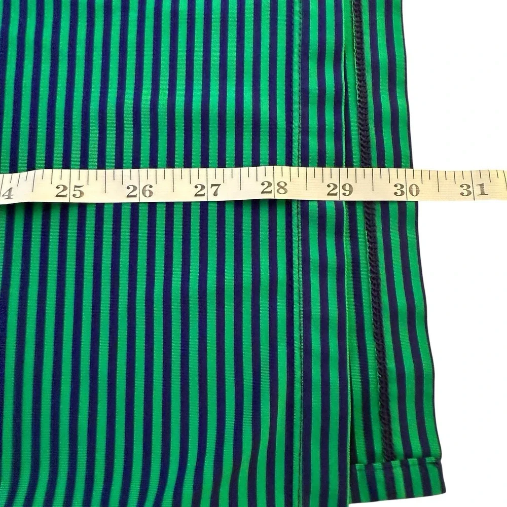 RLX Ralph Lauren Polo Shirt Men's Size SM Striped Green‎ Blue Golf Performance